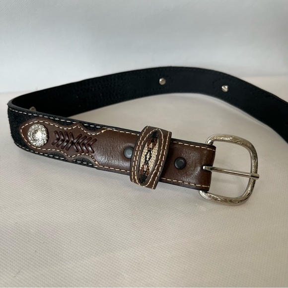 Nocona Western Leather Belt - Picture 2 of 7